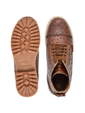 Medium diver men's amphibious boot in wooden-coloured washed leather Art OF-6525