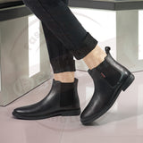 Ostrichfit Chelsea Leather Boots for Men Art of-6516