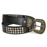 Men Slim Leather Casual Belt Art 1001BLK