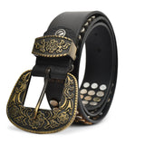 Men Slim Leather Casual Belt Art 1001BLK
