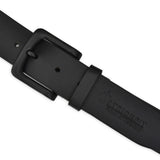 Men Black Solid Leather Belt Art 1002 BLK