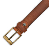 Men Slim Leather Casual Belt Art 1003 TAN