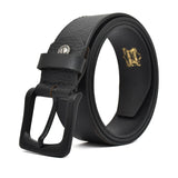 Men Slim Leather Casual Belt Art 1004 BLK