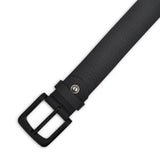Men Slim Leather Casual Belt Art 1004 BLK