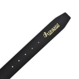 Men Slim Leather Casual Belt Art 1004 BLK