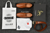 Ostrichfit Men's elegant vintage derby in woven leather ART OF-215 Article no.: 11