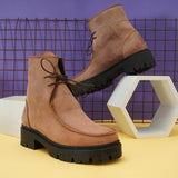 Women's ankle boot with Oil Cornsilk leather OF-6407