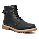 Men's candy Ankle boot in dark blue washed leathe Art OF-6501