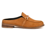 Women's leather loafers OF-6402 Tumbled