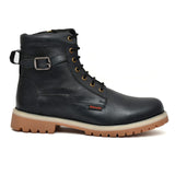 Men's candy Ankle boot in dark blue washed leathe Art OF-6501
