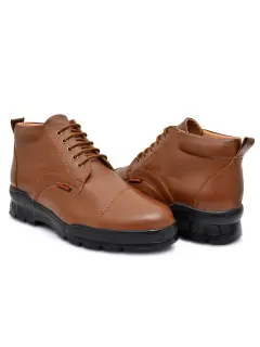 OSTRICHFIT LACE-UP COMBAT POLICE DMS BOOT TAN SIZE 6-10 FOR MEN AND GIRLS OF-PS102TAN