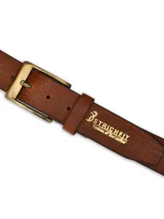 Men Slim Leather Casual Belt Art 1003 TAN