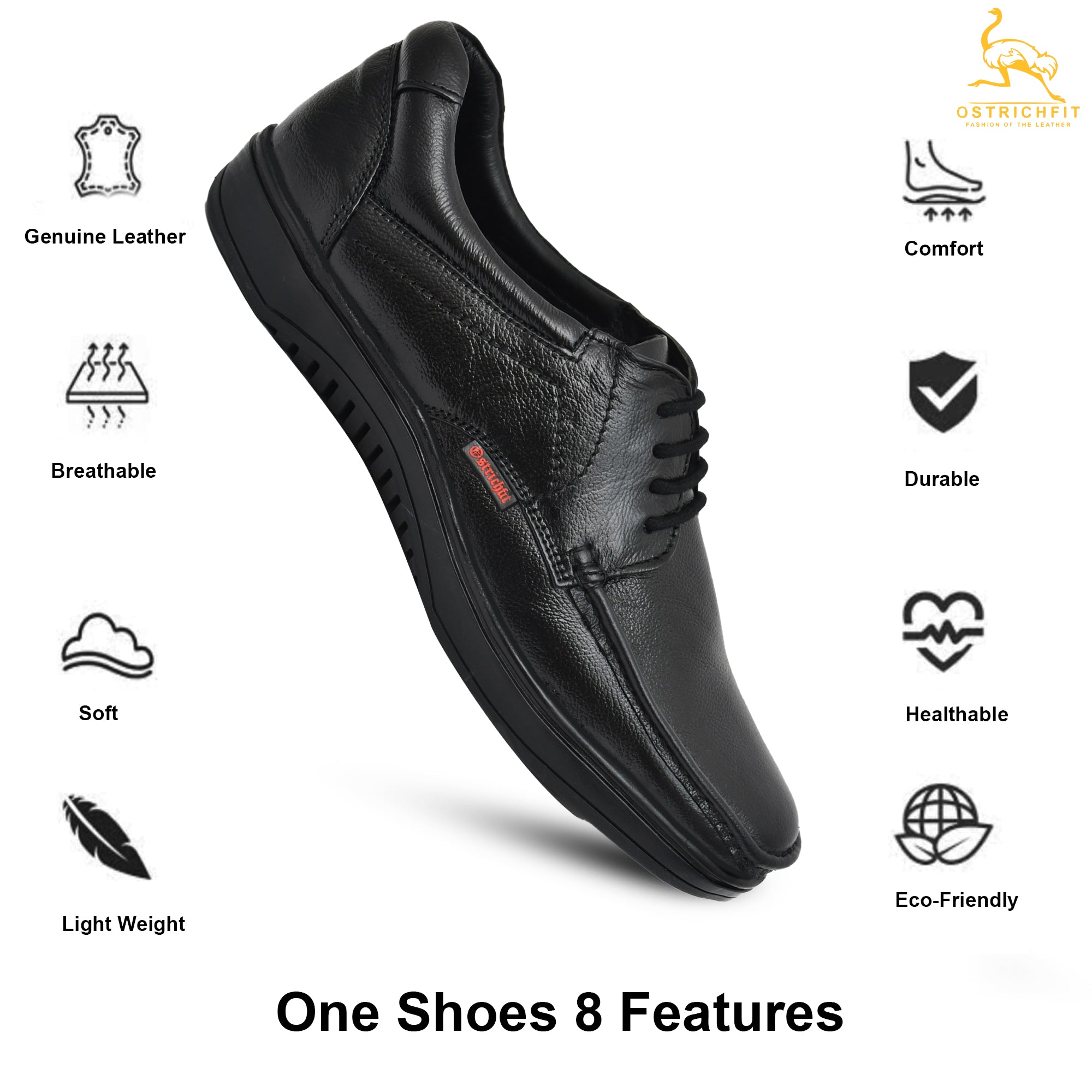 Ostrichfit Men's elegant vintage derby in woven leather ART OF-215 Article no.: 11
