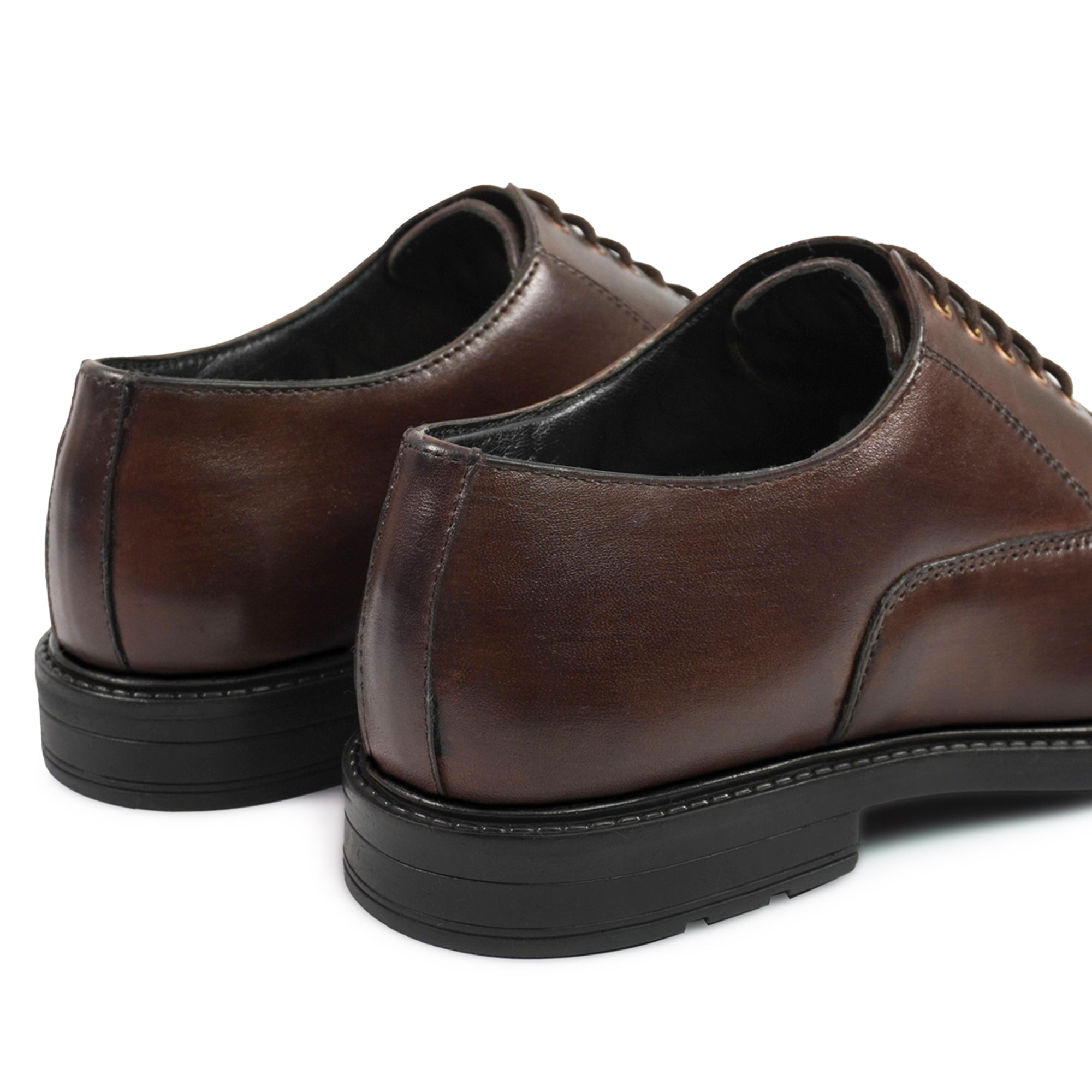OstrichFit HANDCRAFTED OXFORD  PLAIN FORMAL LACEUP DERBY SHOES WITH CAP TOE FOR MEN ART OF-6515