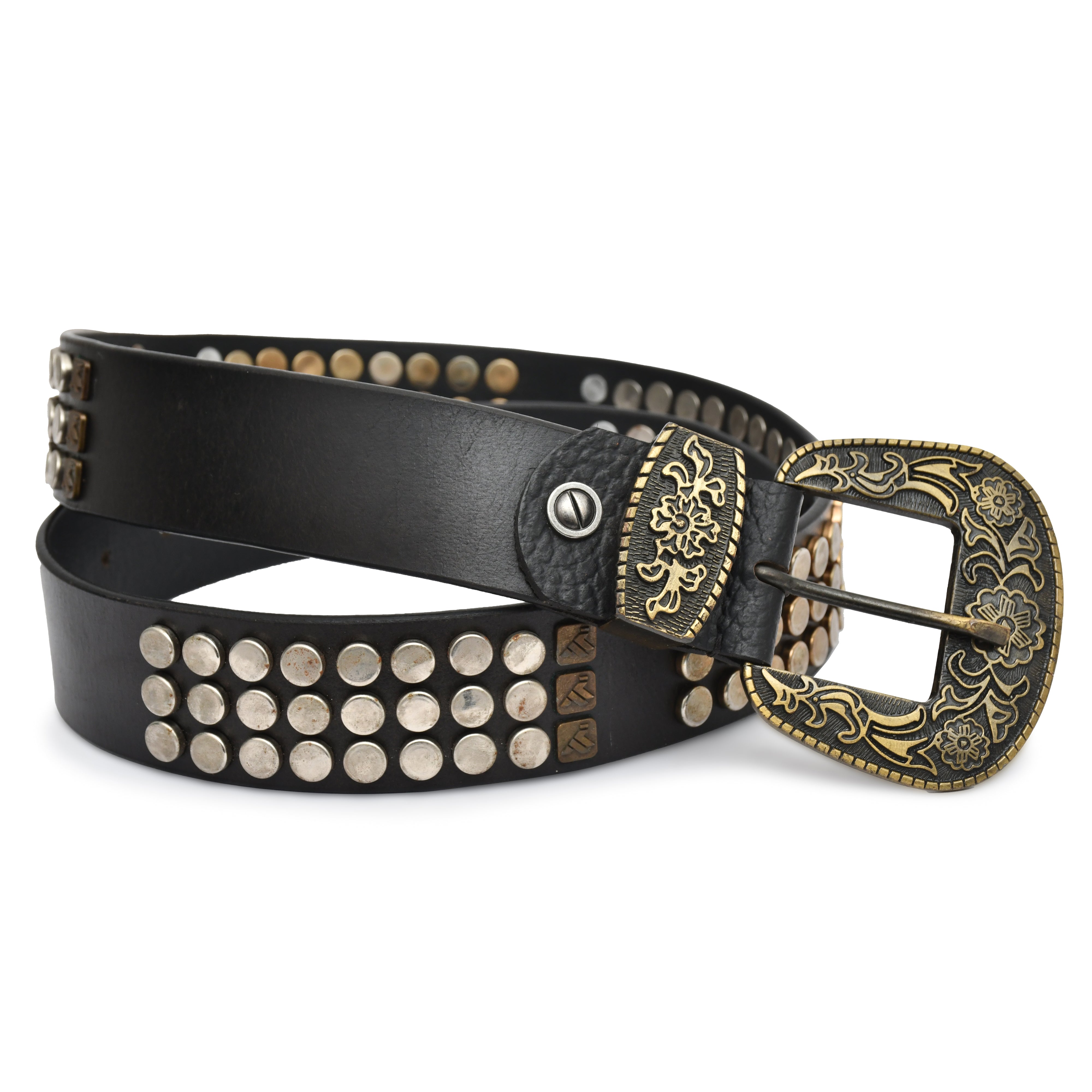 Men Slim Leather Casual Belt Art 1001BLK