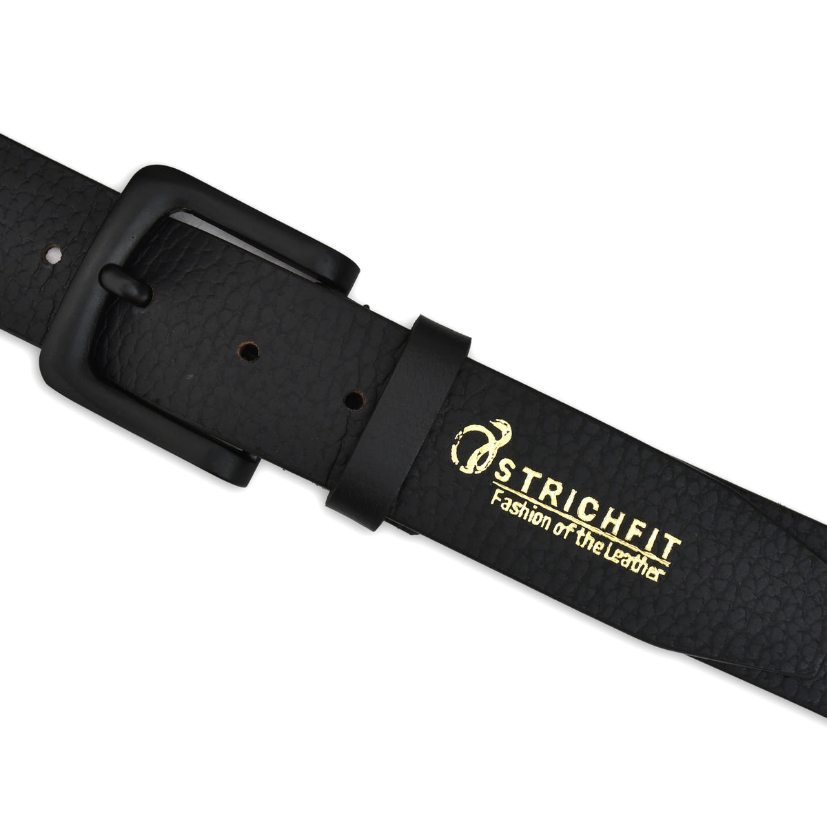 Men Slim Leather Casual Belt Art 1004 BLK