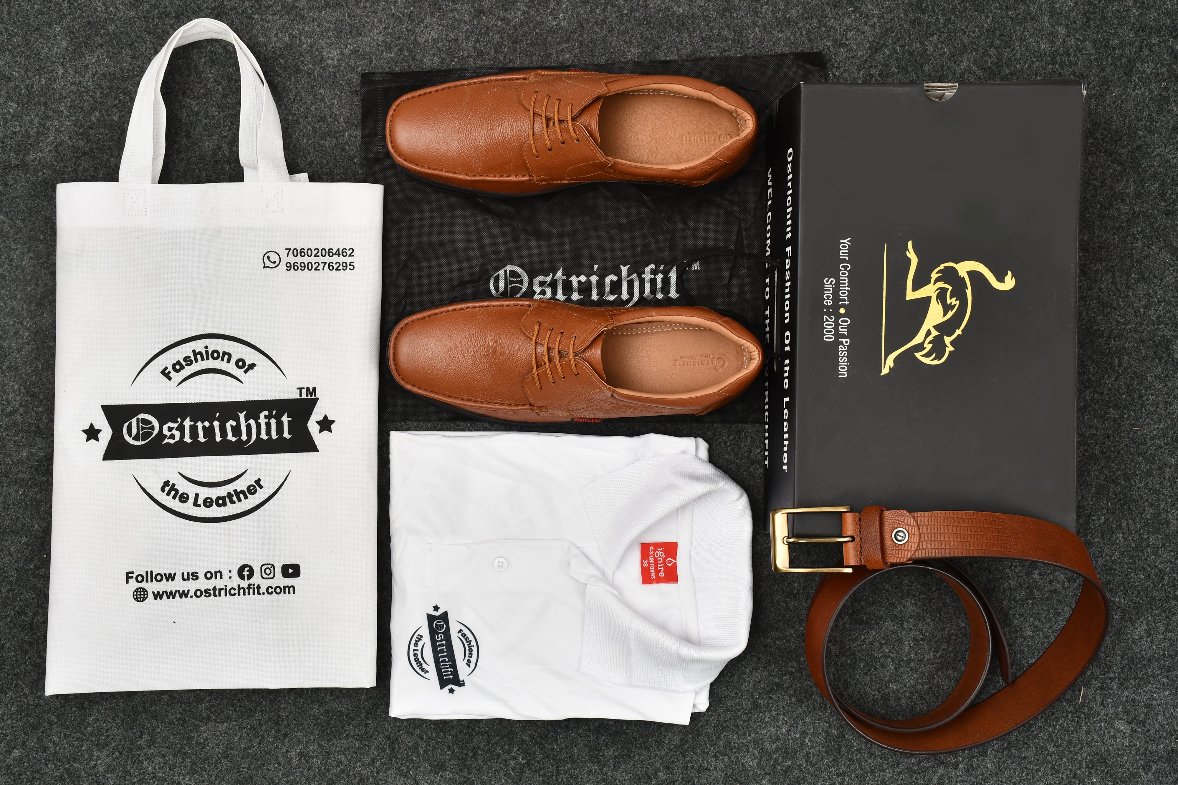 Ostrichfit Men's elegant vintage derby in woven leather ART OF-215 Article no.: 11