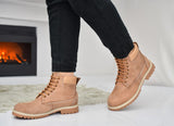 OstrichFit High Length Biker Boots For Men - Leather Boots OF-6430 Tan