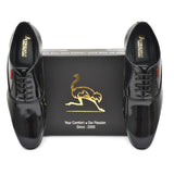 Ostrichfit men's lace-up shoes in Leather Black OF-6501 BLK Article no.: 09