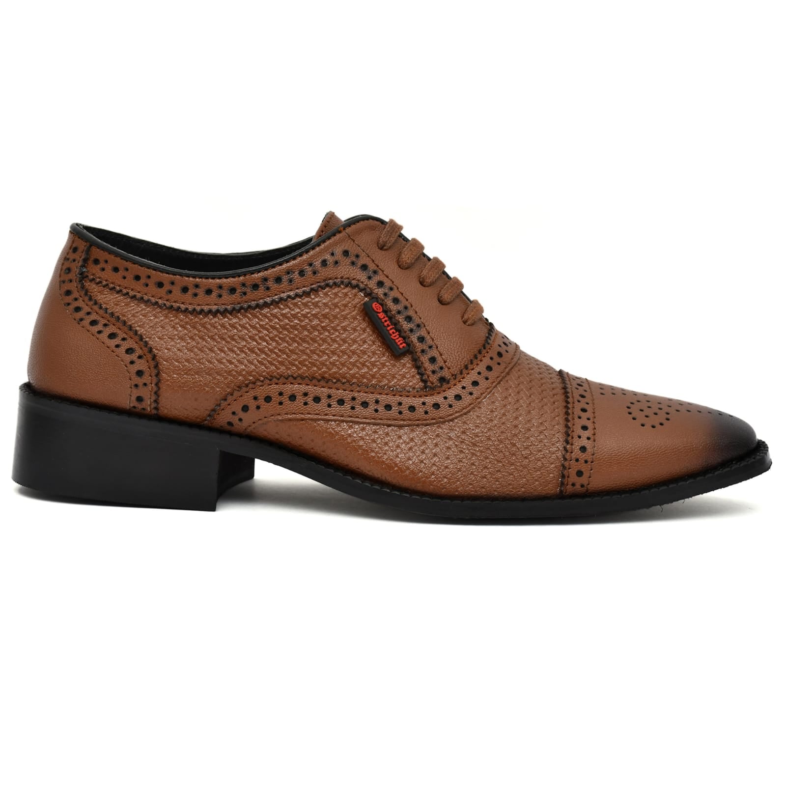 Ostrichfit Strumento Handtooled Luxury Derby in Tan ART OF-6510