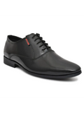 Ostrichfit men's lace-up shoes in Leather Black OF-6527 BLK